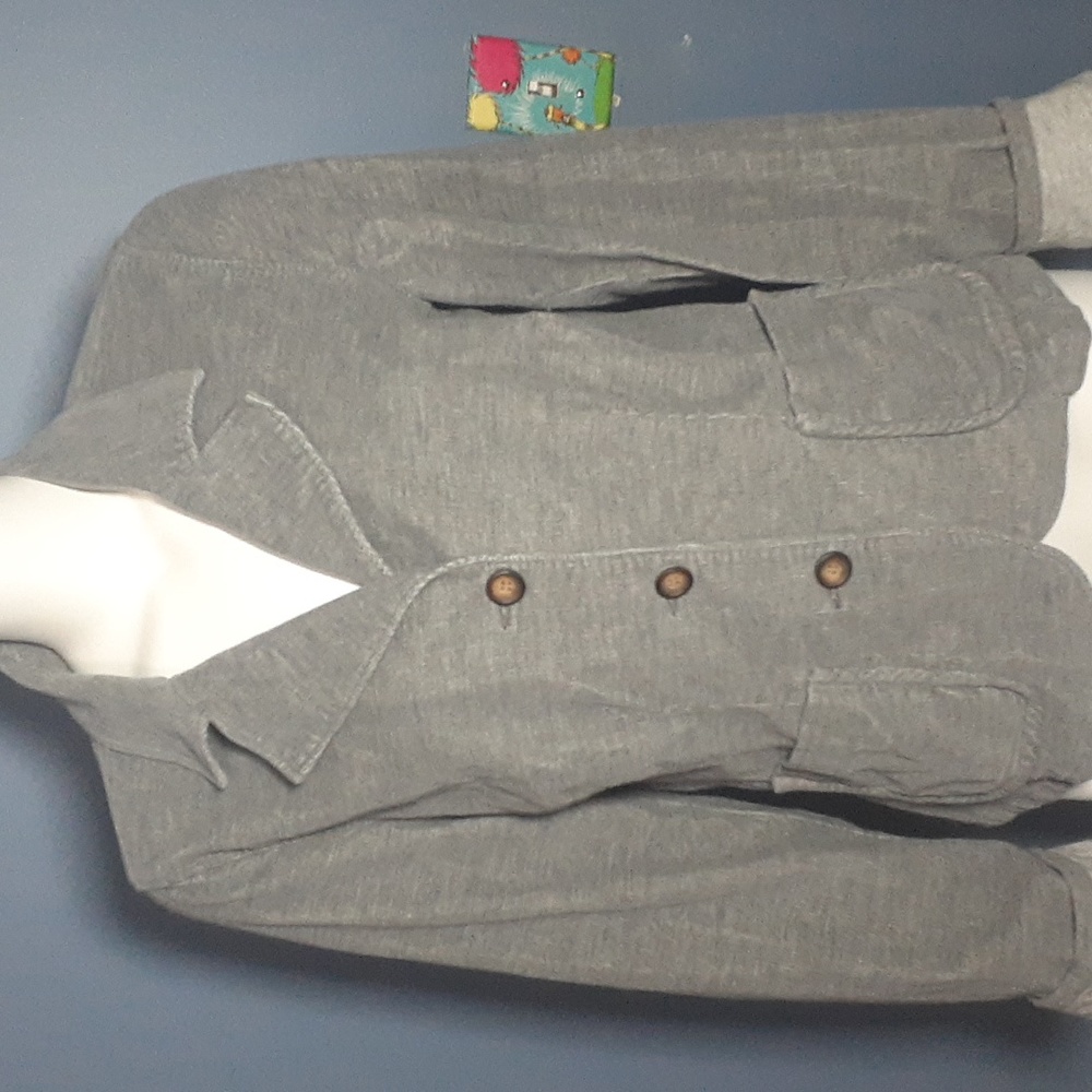 Sundance Gray Button-Front Blazer Jacket